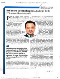 inYantra in news for EMS, PCB assembly and box build in India